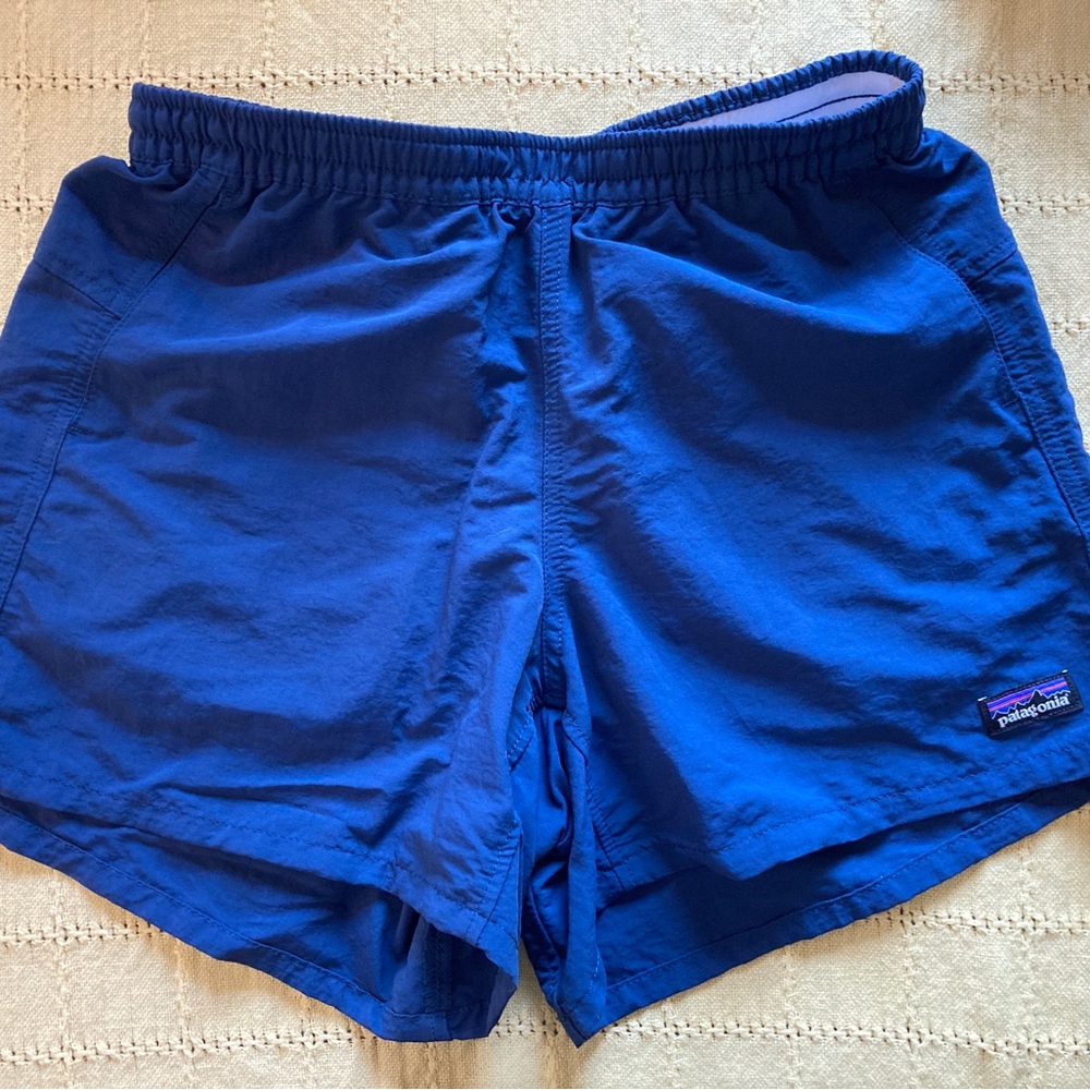 Patagonia Women’s Barely Baggies Blue Shorts 2.5” Inseam Size XS